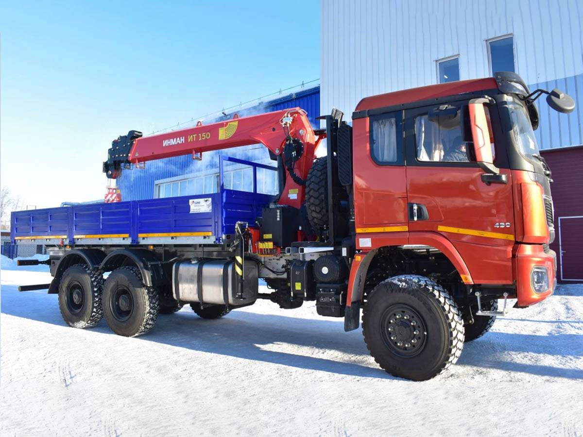 Shacman бортовой с КМУ ИТ-150 у официального дилера